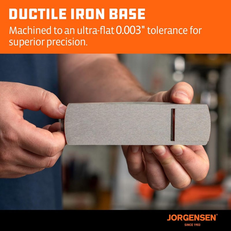 Jorgensen NO.60-1/2 6-1/4" Wood Planer, Hand Planer for Woodworking, Low Angle Block Plane, Small Hand Plane for Trimming, Wood Planing, Craft - Professional Ductile Iron Body, Adjustable Mouth - Image 4